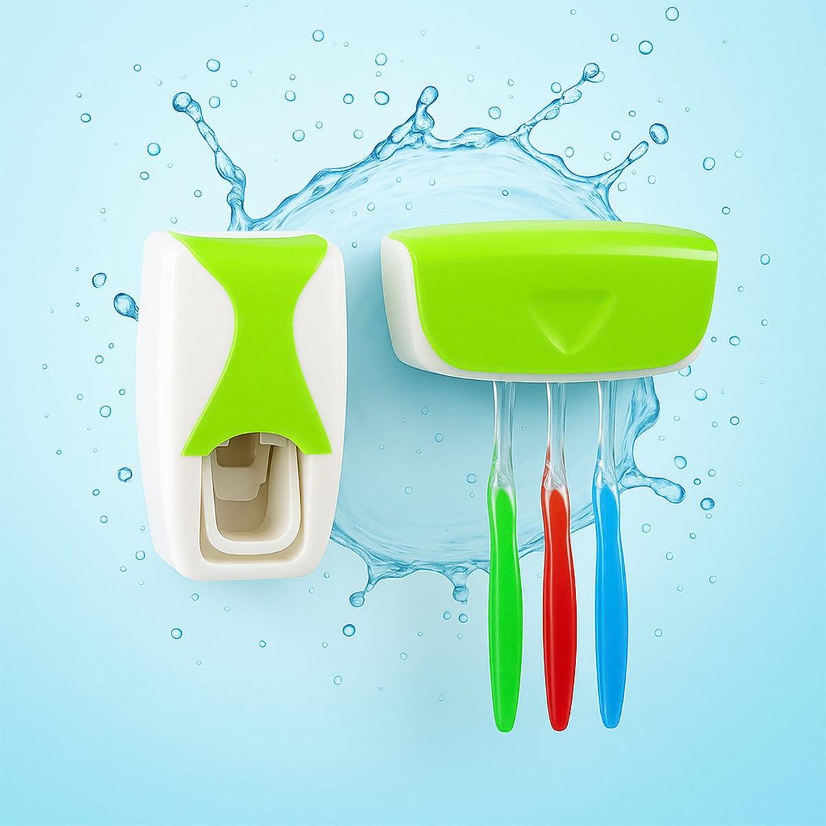 The toothbrush holder compartment, neatly organizing up to five toothbrushes.