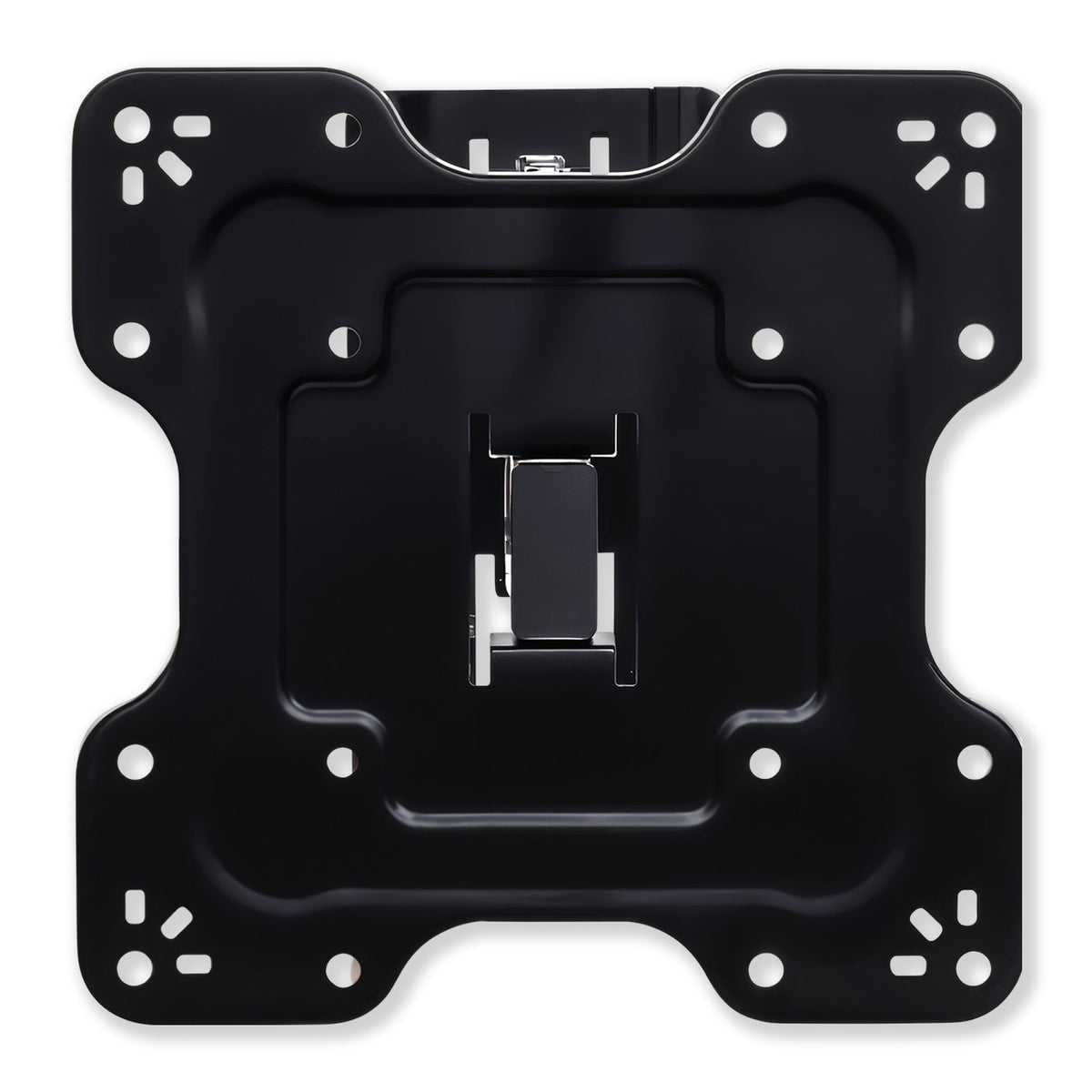 Extendable full motion TV wall mount bracket in black steel finish