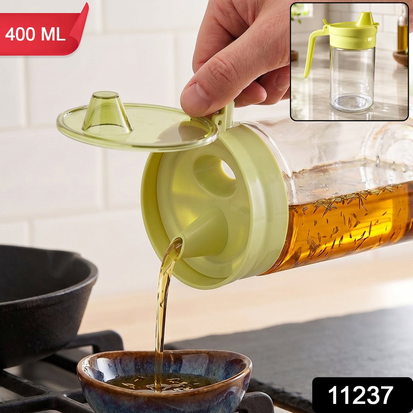 Oil bottle drip free lid